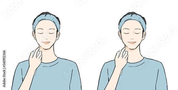 Fototapeta スキンケアをする男性