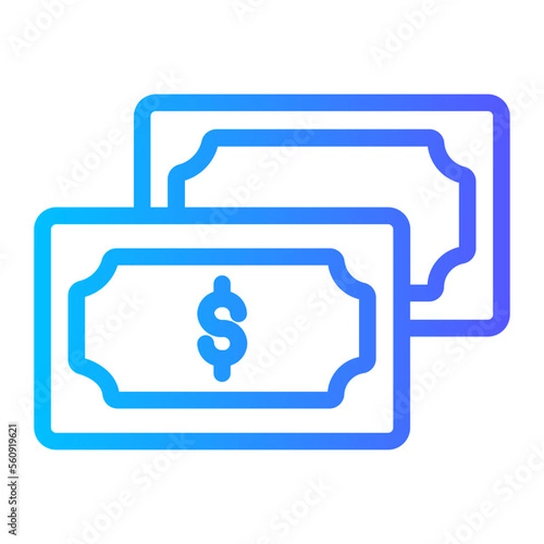 Fototapeta Line Gradient gradient icon