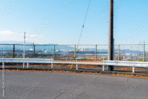 Fototapeta 地方　交通　ガードレール　フェンス