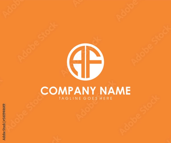 Obraz AF initial logo design