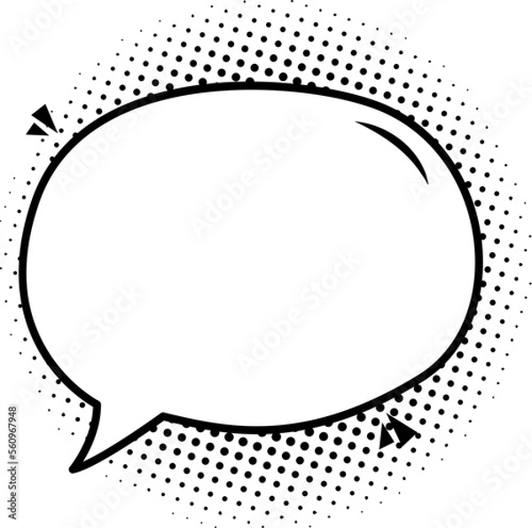 Obraz Comic bubble speech