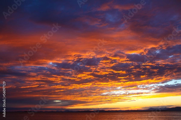 Obraz sunset  cloud .