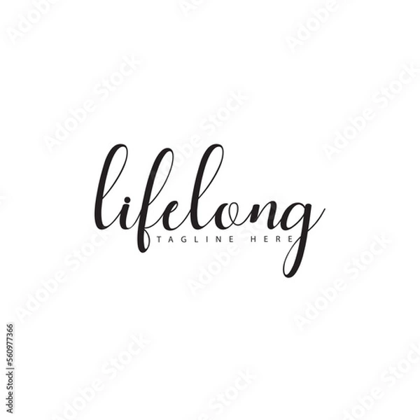 Fototapeta Only one single word. Printable graphic tee. Design doodle for print. Vector illustration. Colorful. Hand drawn calligraphy style. Black and white