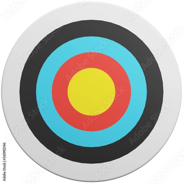 Obraz 3d rendering of target board
