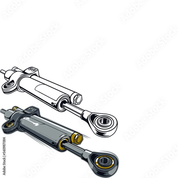 Obraz stabilizer motorcycle drag vector icon