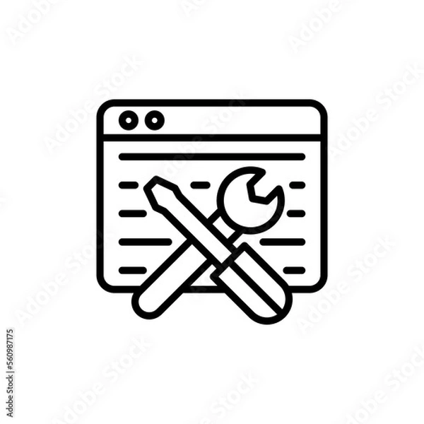 Obraz Web Services icon in vector. Logotype