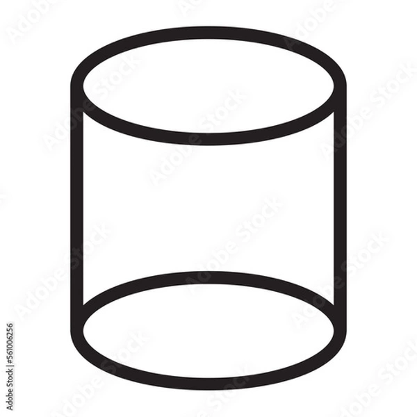 Fototapeta cylinder line icon