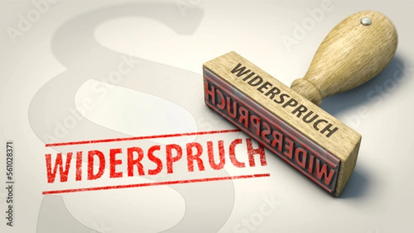 Obraz Stempel Widerspruch