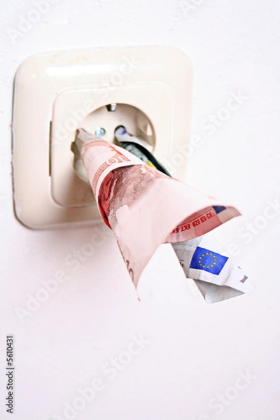 Fototapeta hohe Stromkosten