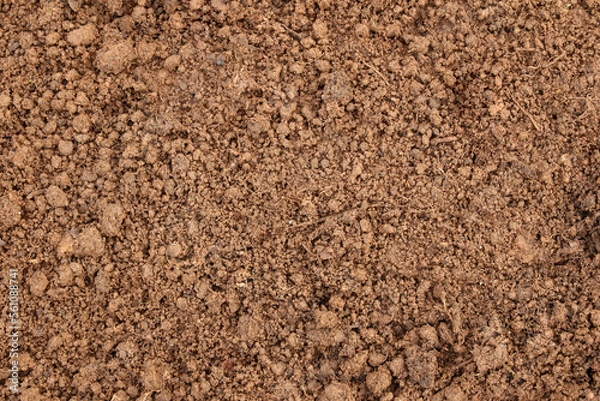 Fototapeta soil texture background land field ground brown