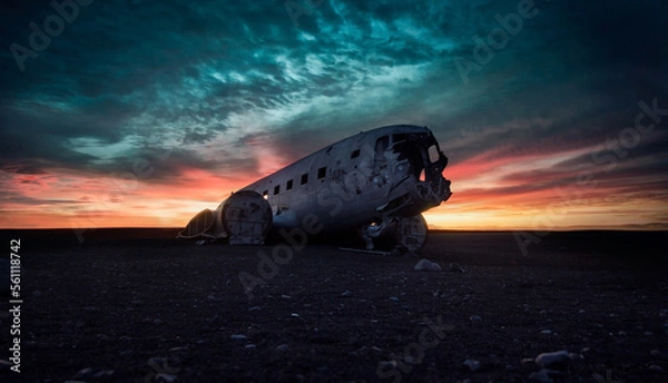 Obraz Iceland plane wreck