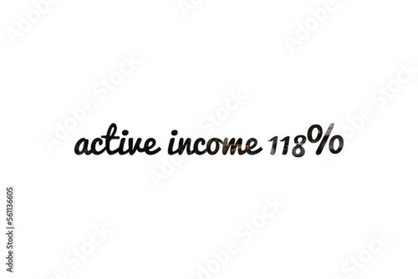 Fototapeta Active Income, Getting Wages For Work, Increase Profit. Man Works, Earns Salary At Paid Job. Businessman Stands With Shovel And Digs Out Money. Idea Of Financial Growth And Business Development.