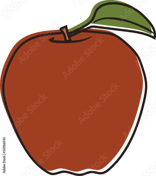 Obraz Apple vector illustration 