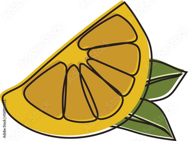 Obraz Orange vector illustration 