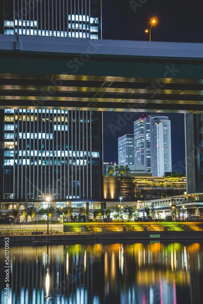 Obraz 名古屋の夜景とビル群
