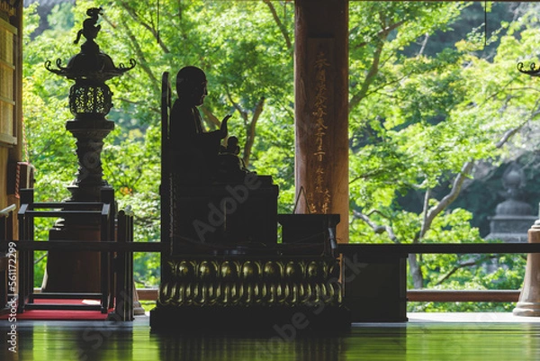 Obraz 日本の緑と仏像