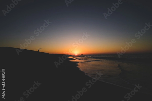 Obraz 太平洋の日の出と海