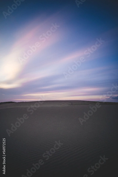 Obraz 流れる雲と砂浜