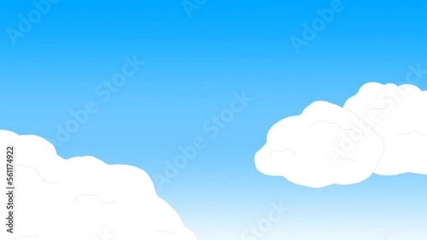 Obraz blue sky with clouds