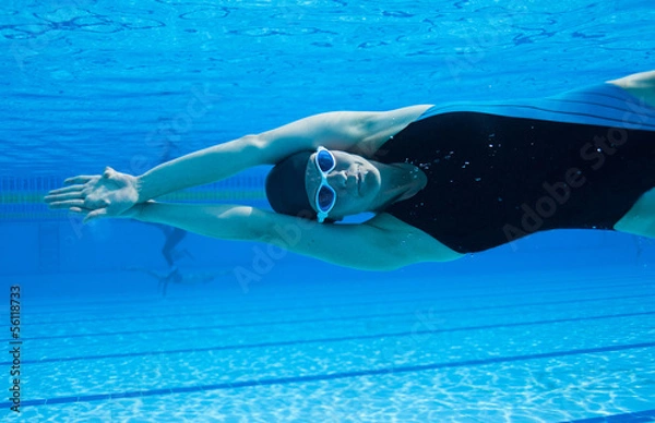 Obraz Swimming underwater