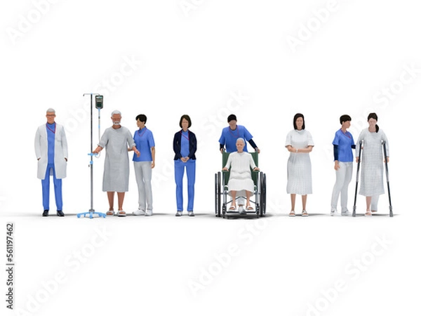 Fototapeta 医療従事者と患者