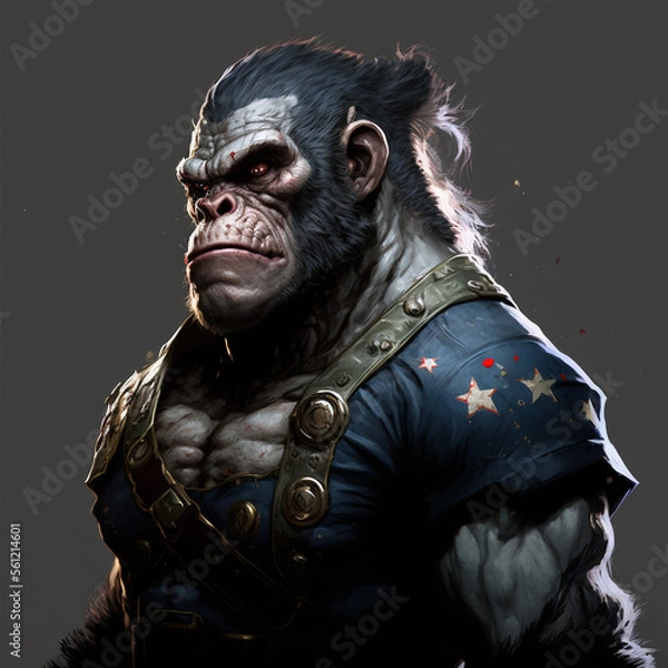 Fototapeta Superhero Chimpanzee