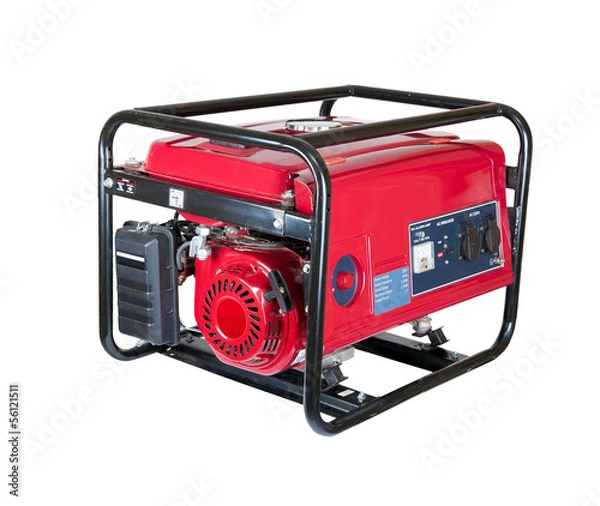 Obraz portable gasoline generator. isolated