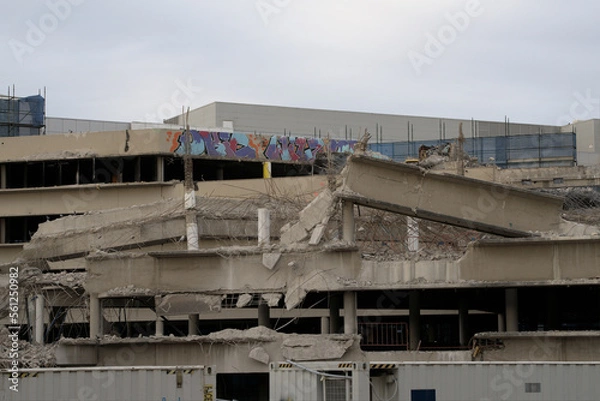 Fototapeta demolition site