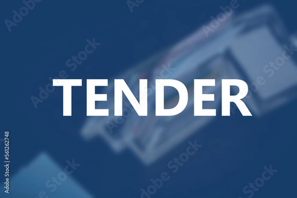 Obraz Tender word on blurring background