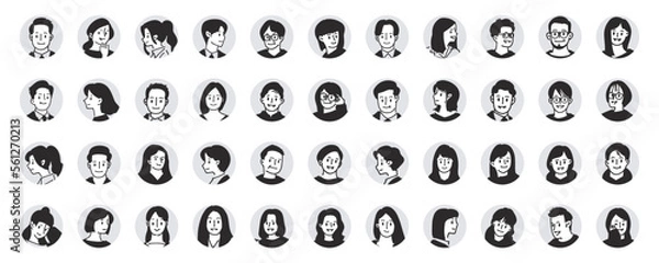 Obraz 人物おしゃれイラスト素材
