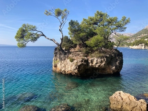 Obraz island in the sea, Rock of Brela
