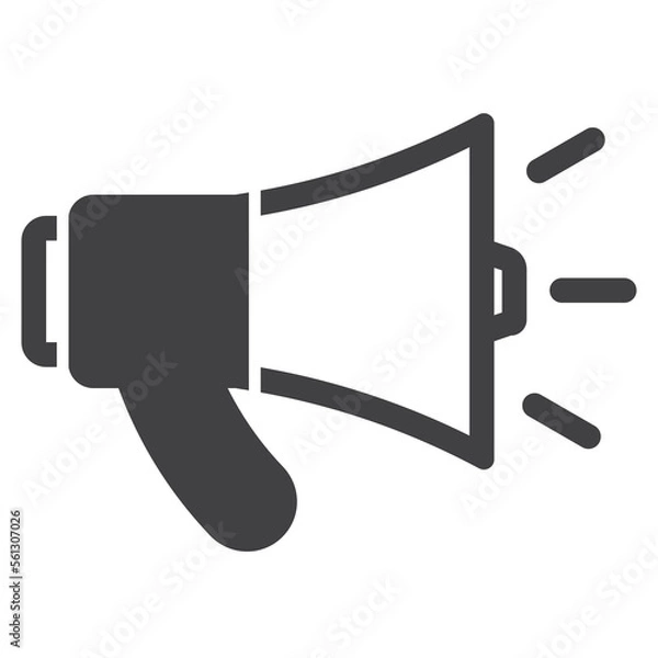 Obraz Mega phone talk speaker solid icon