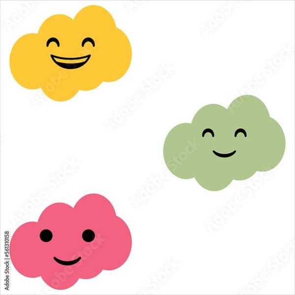 Fototapeta Smiling face cloud