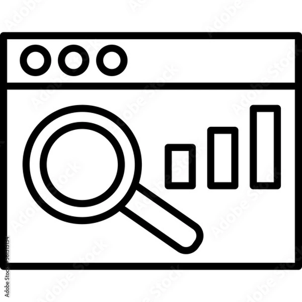 Fototapeta Data Research Icon