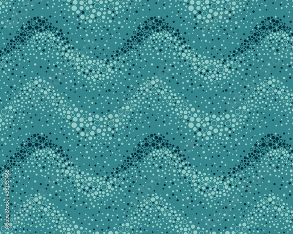 Fototapeta abstract background with waves blue