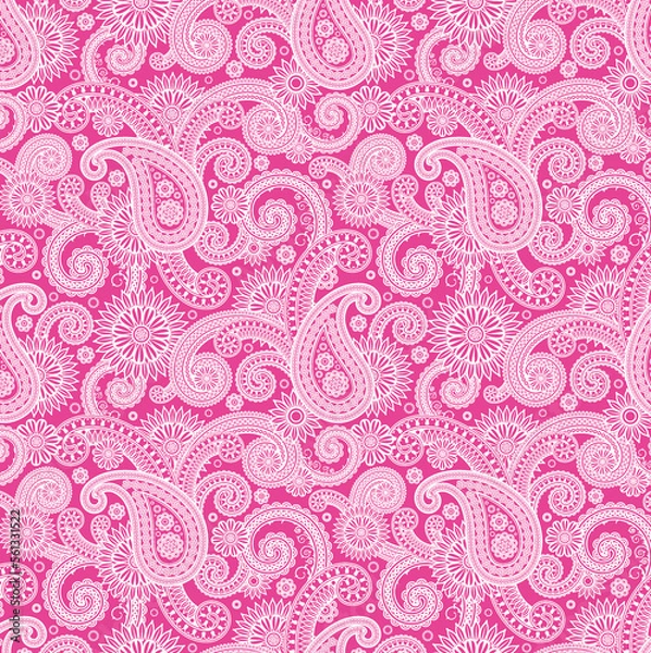 Fototapeta paisley pattern textile digital printing