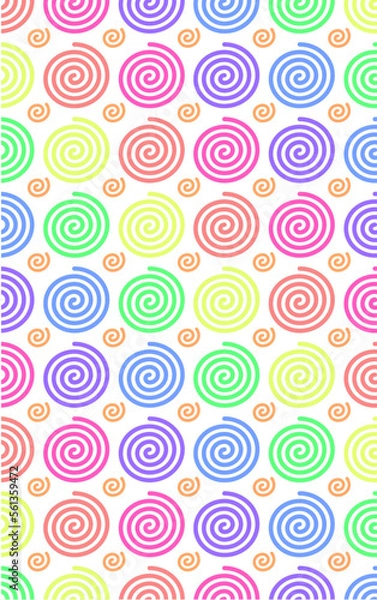 Fototapeta Seamless Pattern Texture Wallpaper Background Illustration