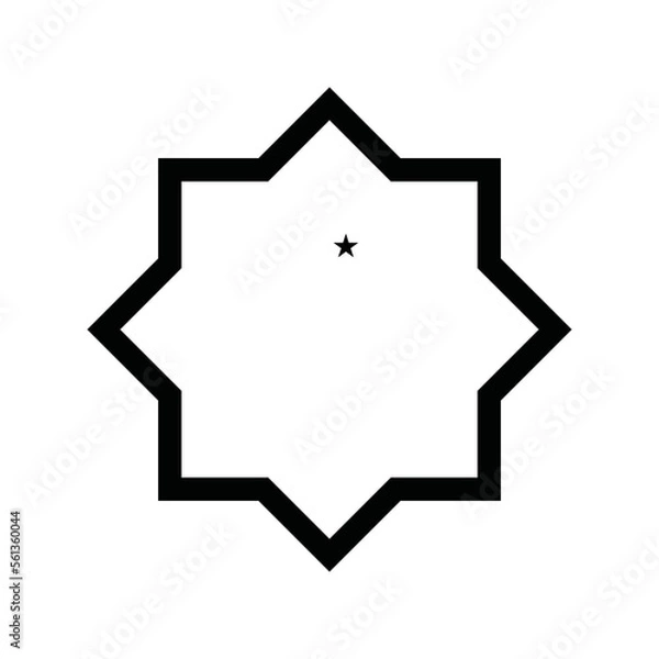Fototapeta Eid Mubarak Vector Symbol design flat modern