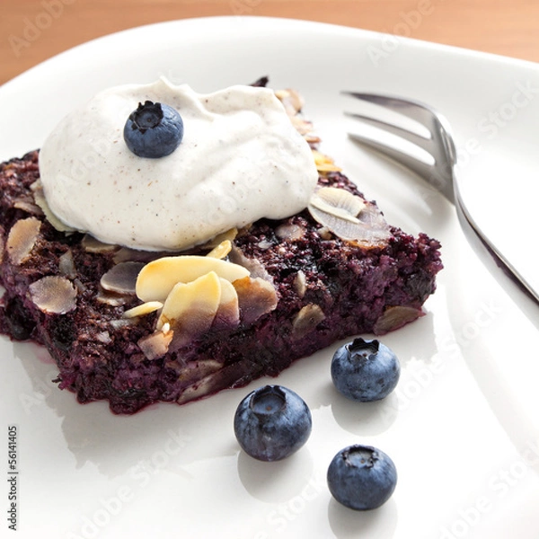 Obraz Blueberry chia cake