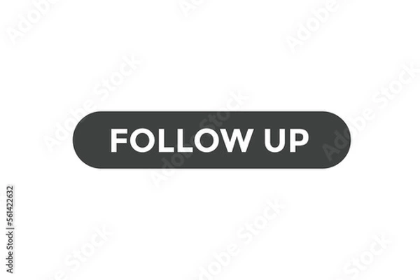 Fototapeta Follow up button web banner templates. Vector Illustration