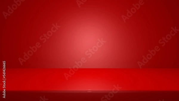 Obraz Empty room with Wall Background. 3D illustration, 3D rendering