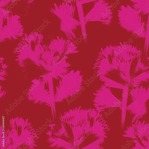 Obraz Floral Brush strokes Seamless Pattern Design