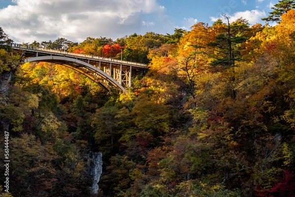 Obraz 夕照の峡谷