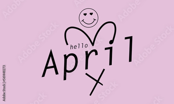 Fototapeta Hello April