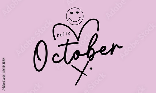 Fototapeta Hello October
