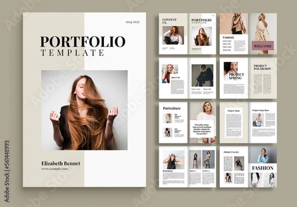 Fototapeta Fashion Portfolio Template