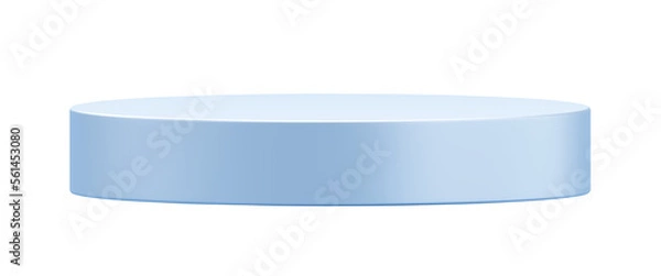 Fototapeta Light blue podium product png transparent background 3d platform show stage scene of minimal modern pedestal display or empty cosmetic stand showcase mockup and blank advertising shelf sale banner.