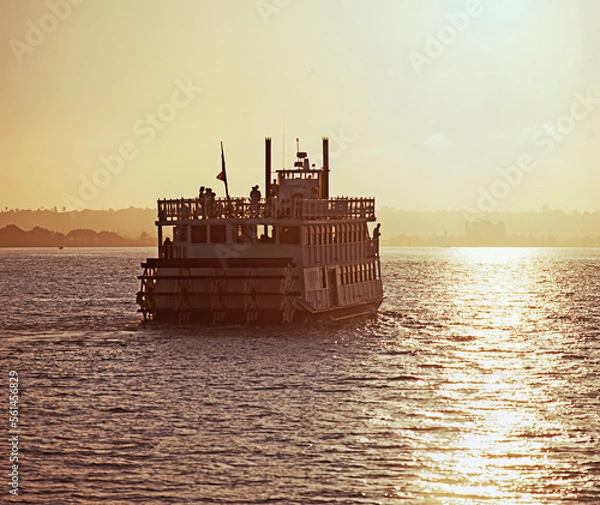 Fototapeta Ferry boat in San Diego bay