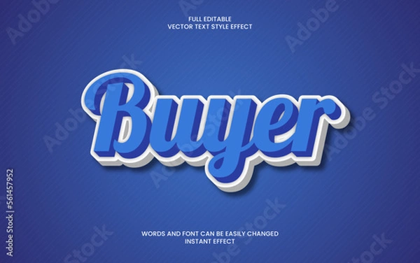 Obraz Buyer Text Effect