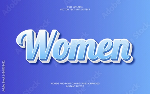 Obraz Women Text Effect